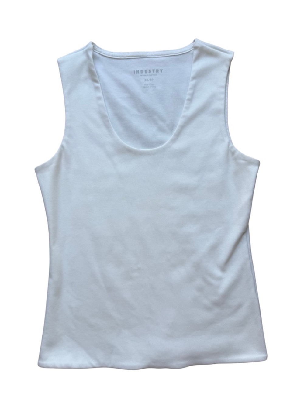 White Women's Scoop Neck Tank Top